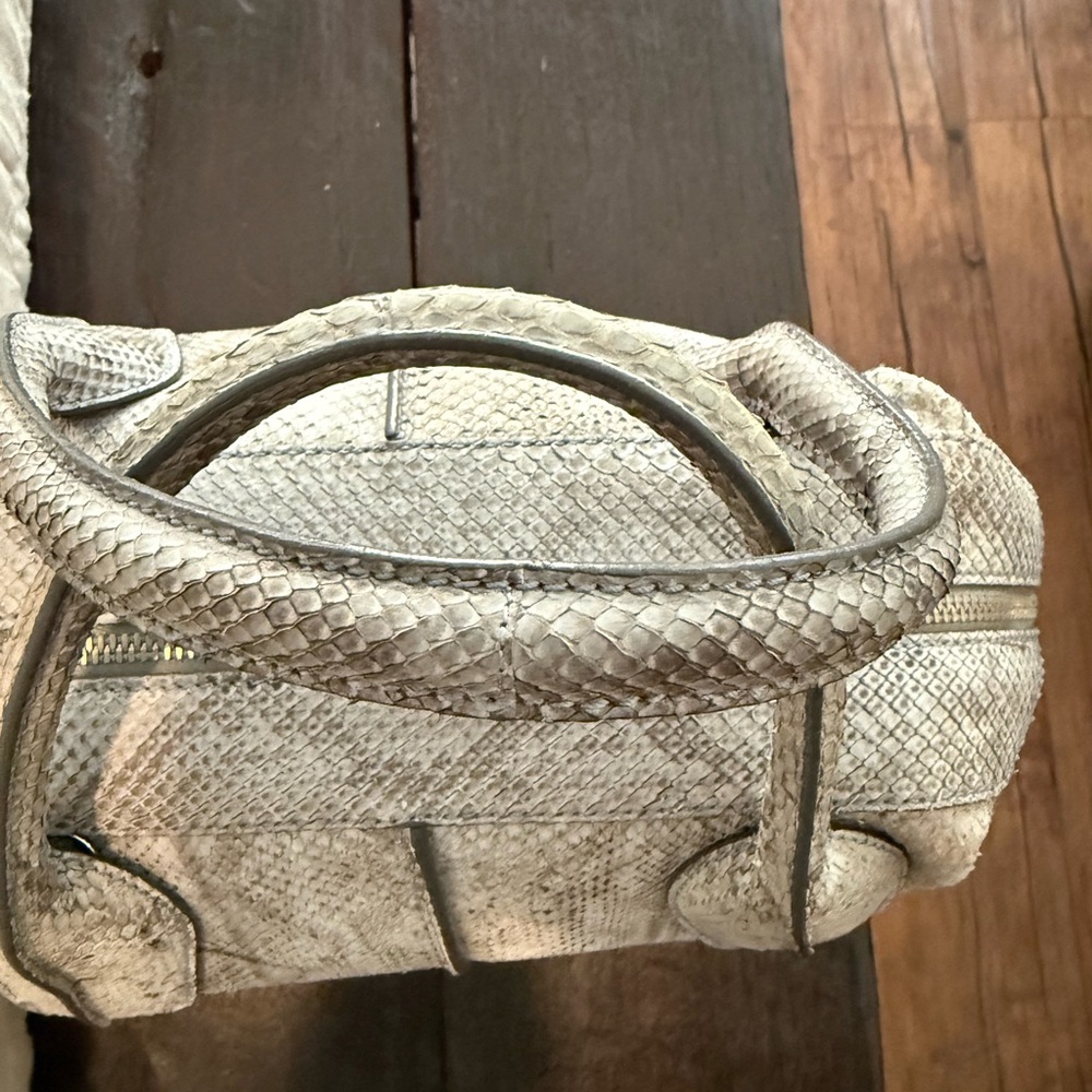 Tod's Grey Python Dstyling Bowler Bag - image 3